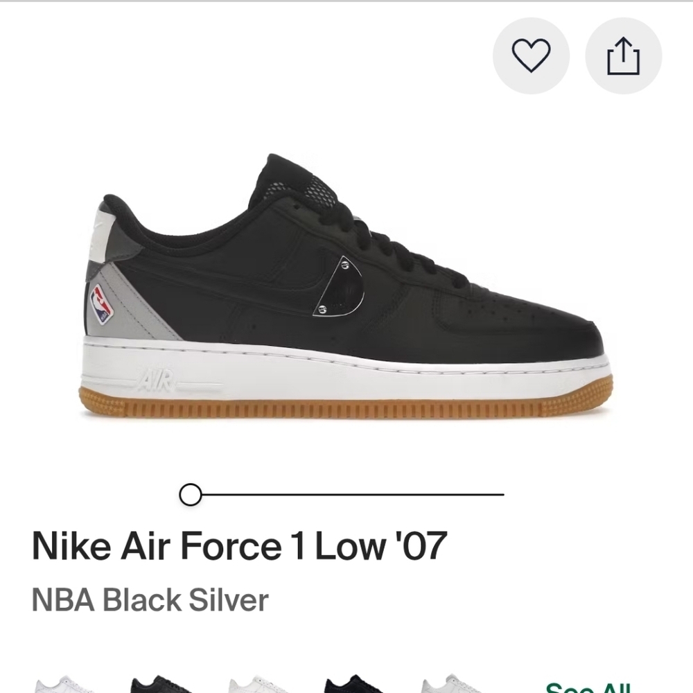Nike Air Force 1 Low '07 Black White Sneakers